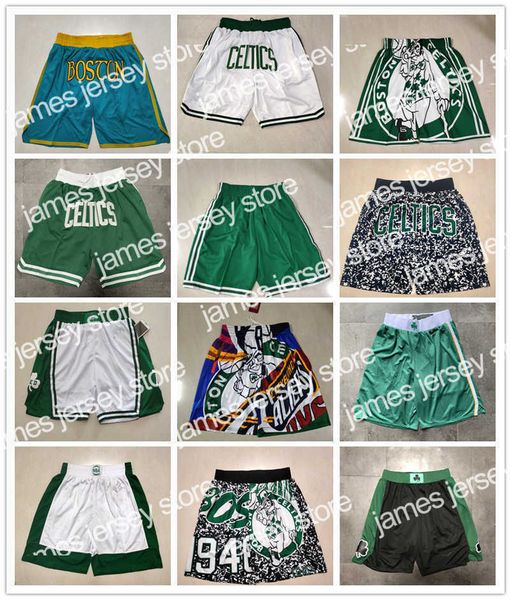 

basketball shorts tatum horford team throwback basketball shorts just don basketball shorts retro lalaker short sport hip-pop pants with poc, Black