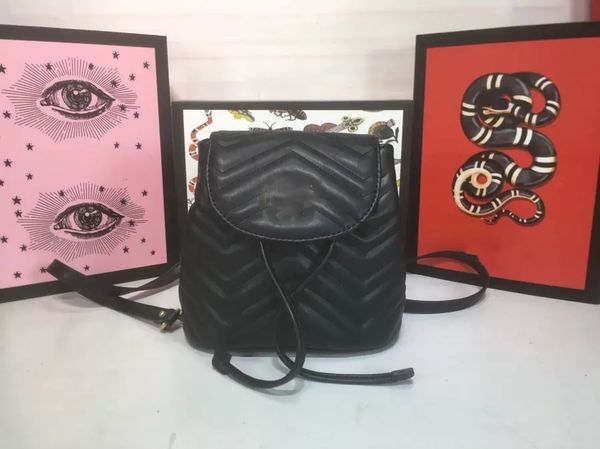 

new 2020 fashion lady shoulder bag leisure travel bags schoolbag, Black;red