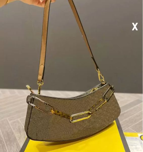 

women hobo designer shoulder bags underarm handbags genuine leather chain baguette tote removable strap