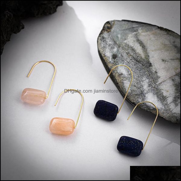 

dangle chandelier bohemia turquoise rose pink quartz lapis lazi stone gold dangle earrings for women party travel jewe dhseller2010 dhtr3, Silver