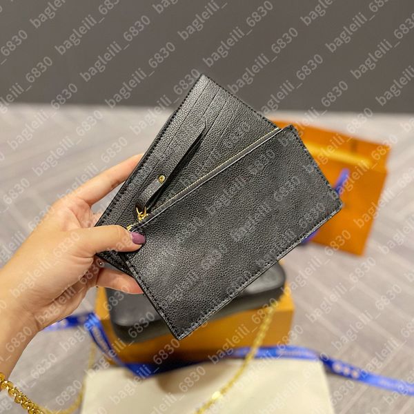 

8a quality crossbody felicie pochette handbag shoulder bag m61276 designer bags women clutch cross body purse with box dust bag receipt