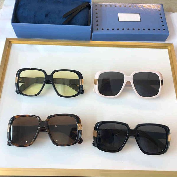 

sunglasses 2022 fashion rectangle acetate frame women classic design gg0318 vintage uv 400 lady eyeglasses, White;black