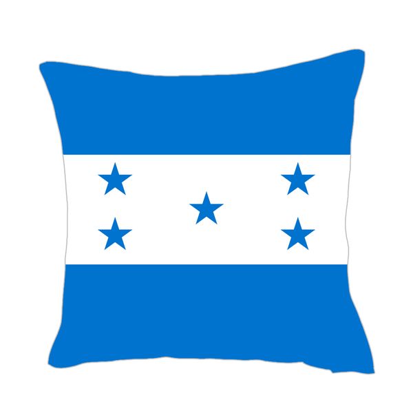 

honduras flag throwpillow cover factory supply good price polyester satin pillow cover