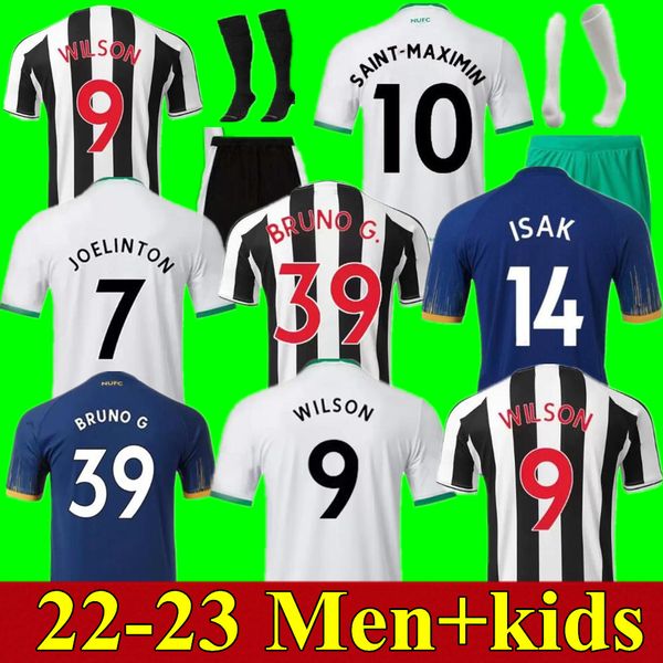 

22 23 soccer jersey newcastles isak botman bruno g joelinton trippier 2022 2023 uniteds maximin wilson shelvey almiron targett wood football, Black;yellow