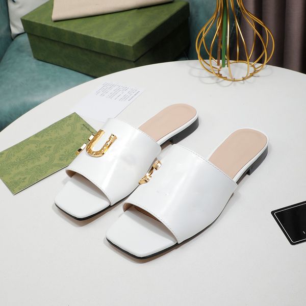 

2022 new summer women's sandals fashion design women's shoes flat heels slippers flat heels and 7.5cm heels 35-42 us4-11 box, Black