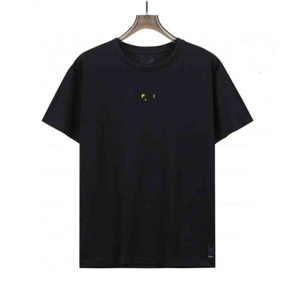 

women's t shirt fd black fashionable letter embroidered round neck t shirt in summer loose and aging men women's fashion br top, White