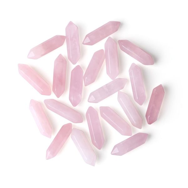 

pendant necklaces rose quartz crystals points bk stones and healing natural gemstone tumbled polished energy reiki stone wholesale crys amie, Silver