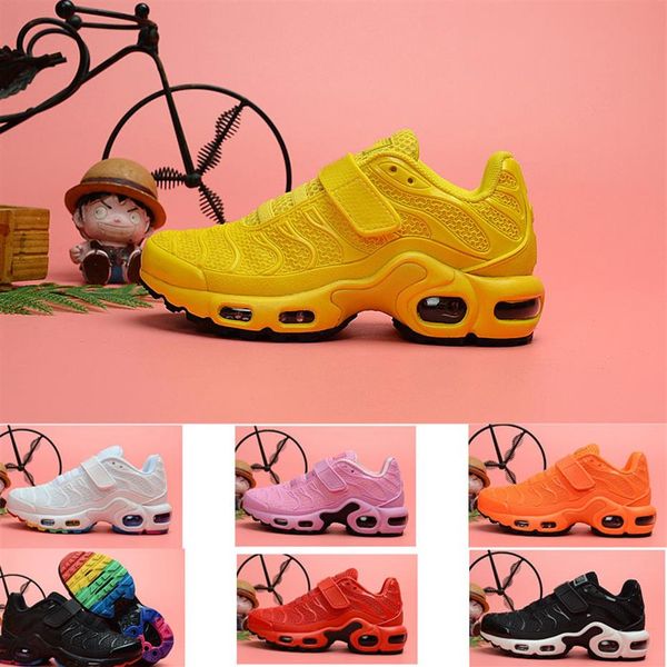 

tn plus ultra tuned trainer childrens kids running shoes boy girl youth kid sport sneaker size 28-35214f, Black