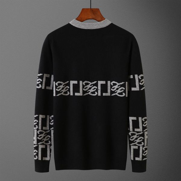 

mens sweater latest explosion style spring summer full body letter print mens t-shirt high-quality fashion western styleblack, White;black