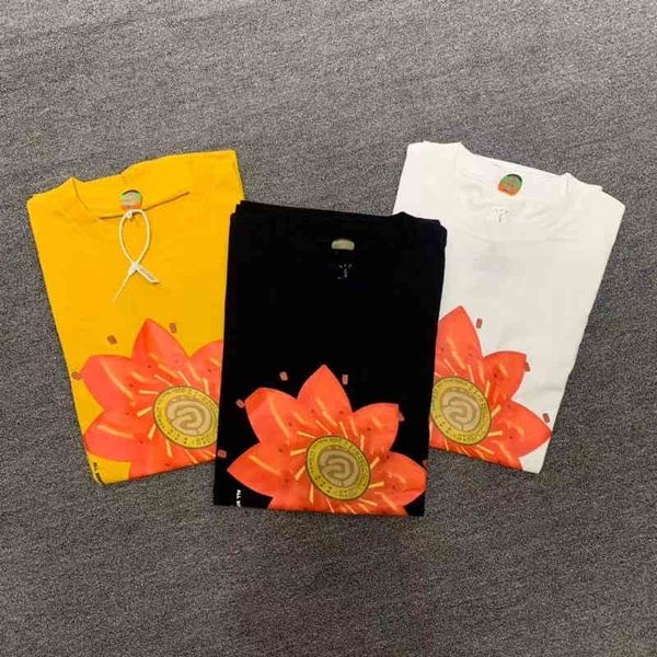 

men's t-shirts 2022ss t shirt quality flower printing t-shirt tees, White;black