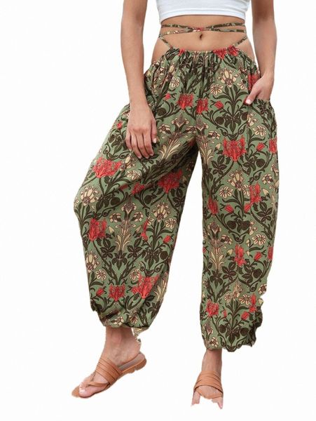 

women's pants & capris floral & tropical print pants i4vz#, Black;white