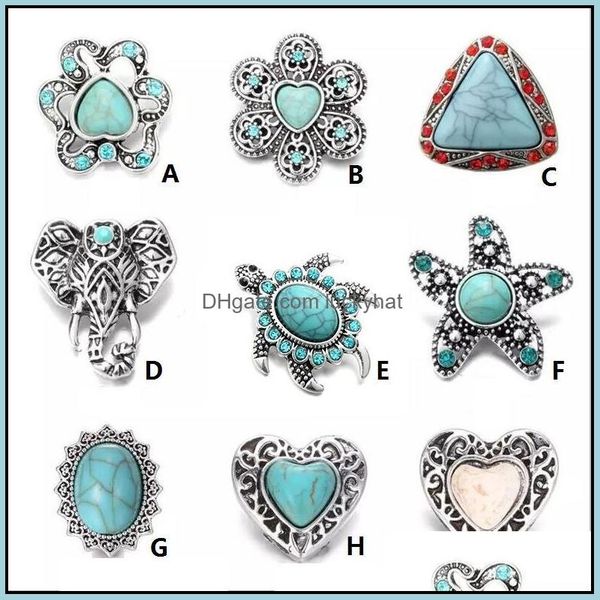 

clasps hooks noosa tortoise shape ginger snap chunks turquoise stone starfish 18mm buttons diy bracelet jewelry gift d dhseller2010 dh7c3