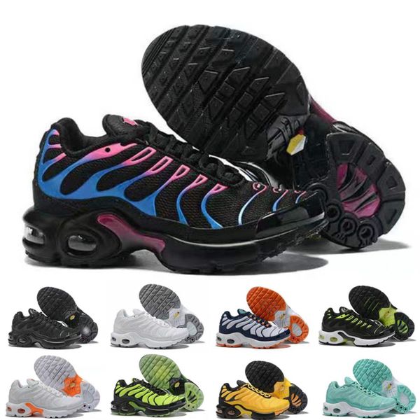 

sell new arrival 2020 kids tn sneakers breathable fashion sport runing comfortable shoes281f, Black