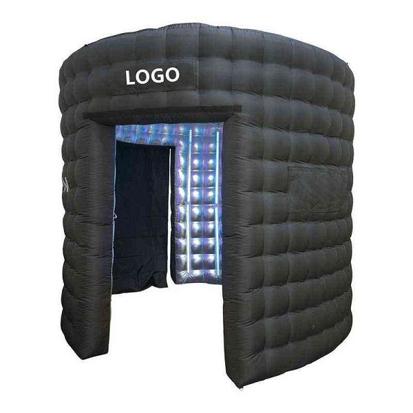 

inflatable night club p booth 360 airtent portable tent with rgb led lights