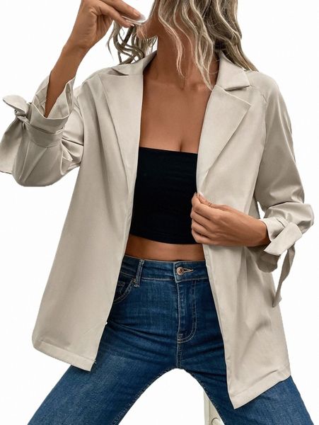 

women's trench coats tie cuff raglan sleeve trench coat 9227#, Tan;black