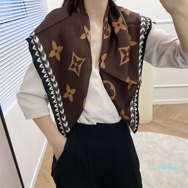 

gift box packaging design brand 100% silk scarves of woman solid colors soft fashion shawl elegant men and women scarf square size273r, Blue;gray