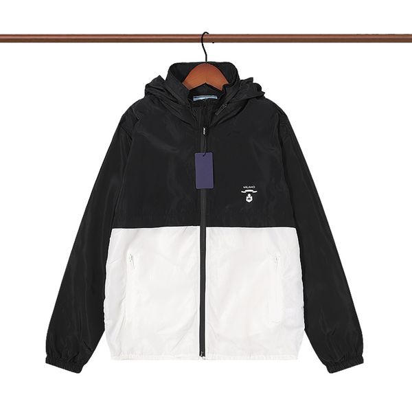 

mens jacket windbreaker thin jacket coats with letters inverted triangle men women waterproof coat spring autumn clothes jackets, Black;brown