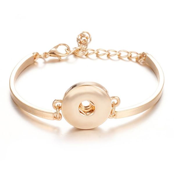 

charm bracelets noosa snap bracelet jewelry adjustable ginger buttons chunk charm bangle fit diy 18mm snaps classic drop del lulubaby dhded, Golden;silver