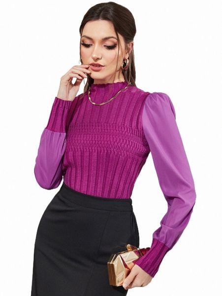 

women's sweaters mock neck puff sleeve sweater h4ol#, White;black