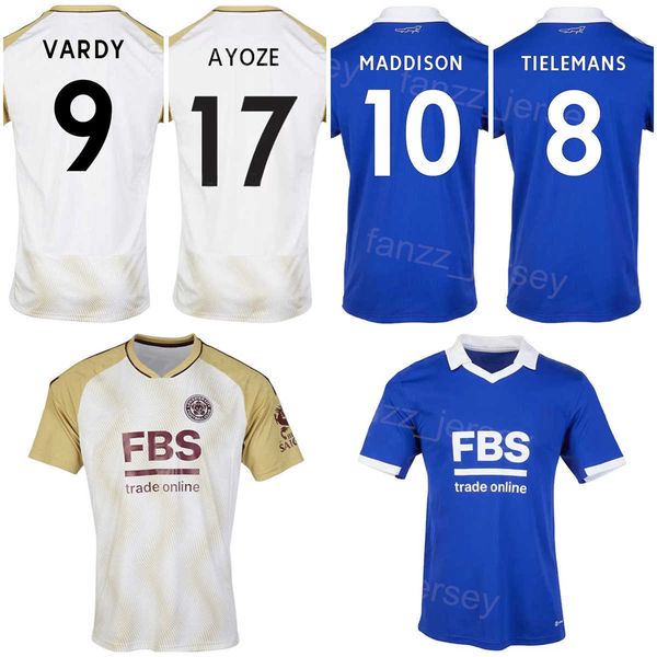 

leicester soccer city 10 james maddison jerseys 2022 2023 club 27 timothy castagne 8 youri tielemans 20 patson daka 9 jamie vardy football s, Black;yellow
