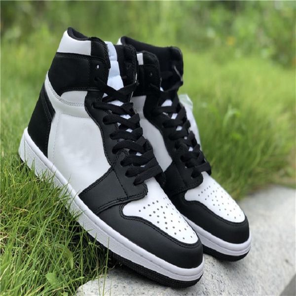

2021 555088-010 layer leather basketball shoe og high jumpman black white panda toe 1 1s mens sports shoes size 36-47 5300s