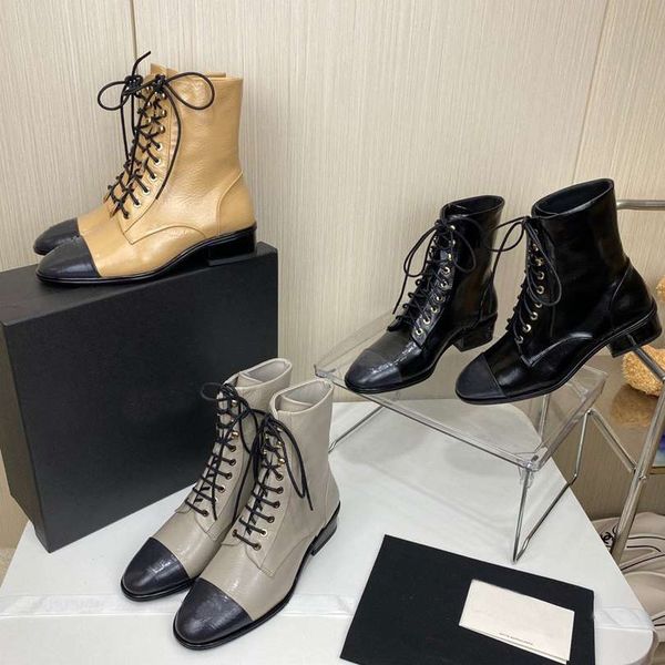

designer women boots martin cowboy snow crafted in black leather luxury flat rider ankle winter fashion boots with box