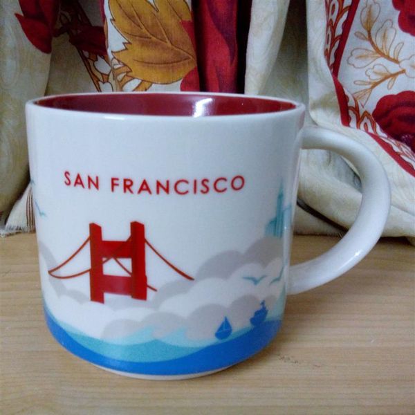 

14oz capacity ceramic city mug american cities coffee mug san francisco city192z