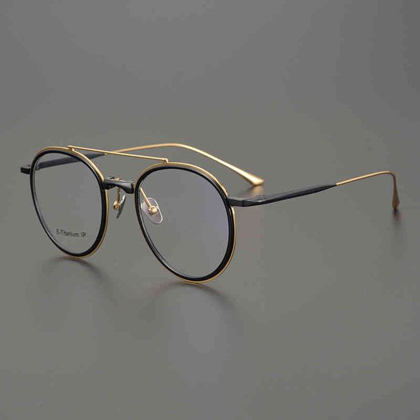 

sunglasses round aviator eyeglasses titanium lightweight frame women prescription reading men glasses myopia blue light de oculos, White;black
