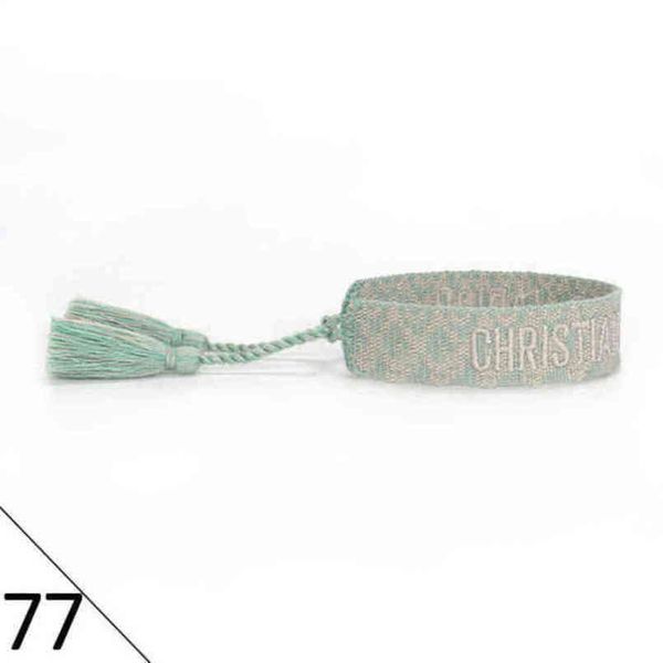 

designer woven friendship bracelet luxury brand for women leopard printed rope bracelets embroidery braided with tassel bangle men jewelry c, Golden;silver