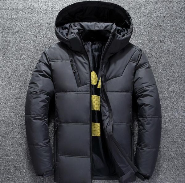 

men down jacket luxury ggity letter white duck hooded outdoor thick warm padded snow coat degree parkas oversized m-4xl, Black
