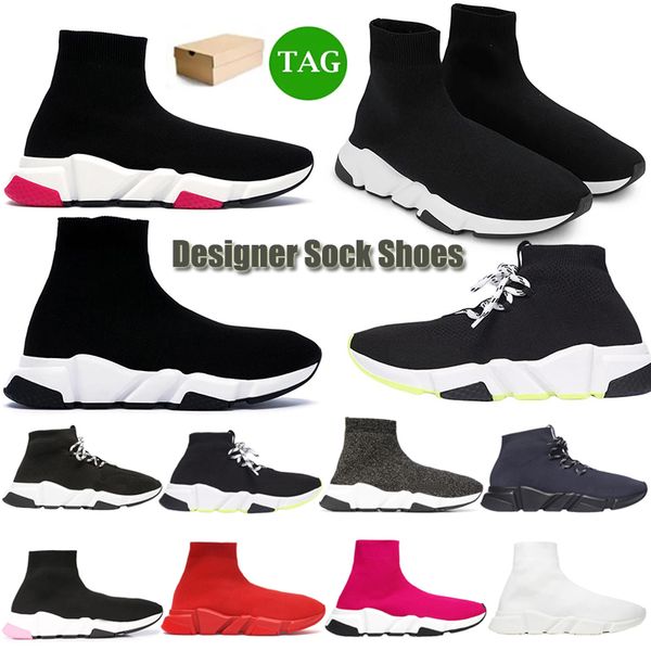 

new socks speed casual shoes platform mens runner gray green clearsole yellow fluo black white sock shoe womens sneakers classic speeds trai