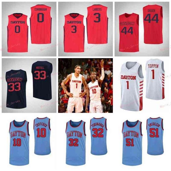 

college basketball wears stitched custom 0 rodney chatman 1 obi in 10 jalen crutcher 11 sean loughran dayton flyers college men women youth, Black