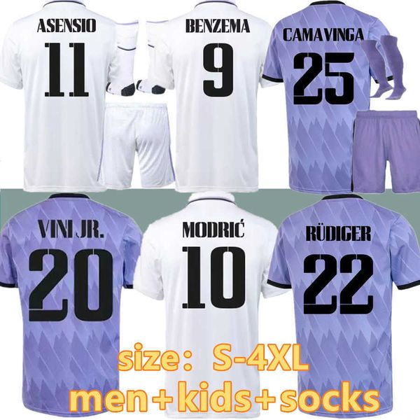 

s-4xl 22 23 benzema finals soccer jersey football shirt real madrids camavinga alaba modric valverde fourth camiseta men kids 2022 2023, Black;yellow