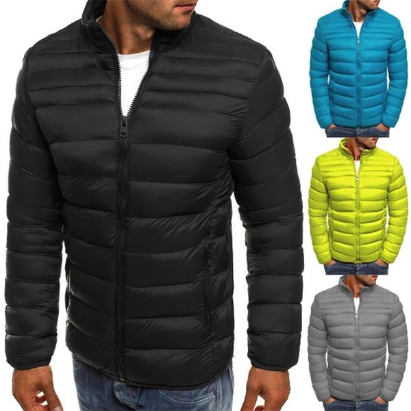 

mens down parkas zogaa 8colors plus size s3xl mens fashion autumn and winter puffer cotton coat 220829, Black