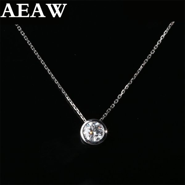 

pendant necklaces 2ct df bezel necklace sterling silver for women 220829
