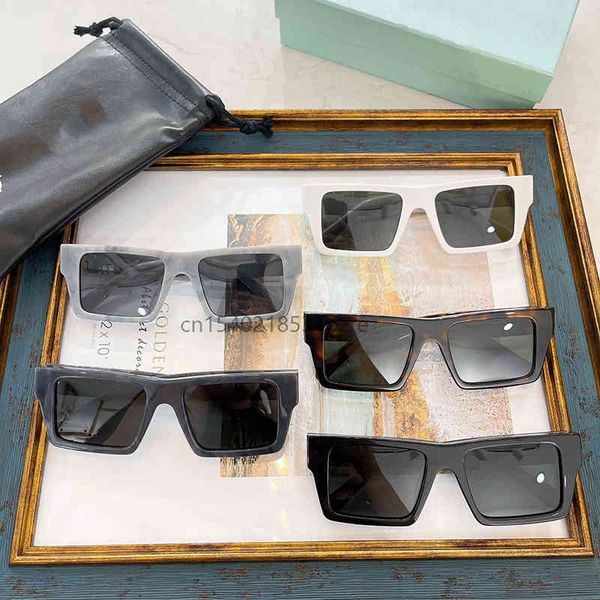 

sunglasses one-pieces square wild designer women omri028 colorful clear lens steampunk fashion frame with cracked uv400, White;black