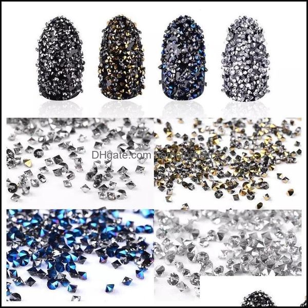 

nail art decorations nail art decorations diy ab mini tiny glass rhinestone gems micro pixie crystal glitter nails decoration manicur dhwmh, Silver;gold