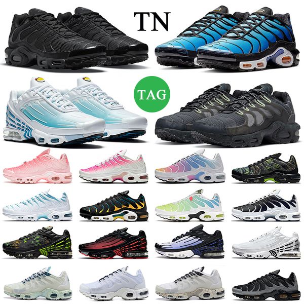 

tn 3 plus terrascape running shoes men women triple white black barely volt atlanta rose aqua silver hyper blue fury metallic pewter tns des