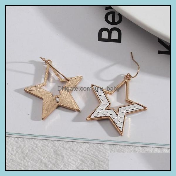 

charm simple star shape inspired metal frame charms earrings for women dangle earings boutique christmas gifts tibetan sier lulubaby dhv3y, Golden