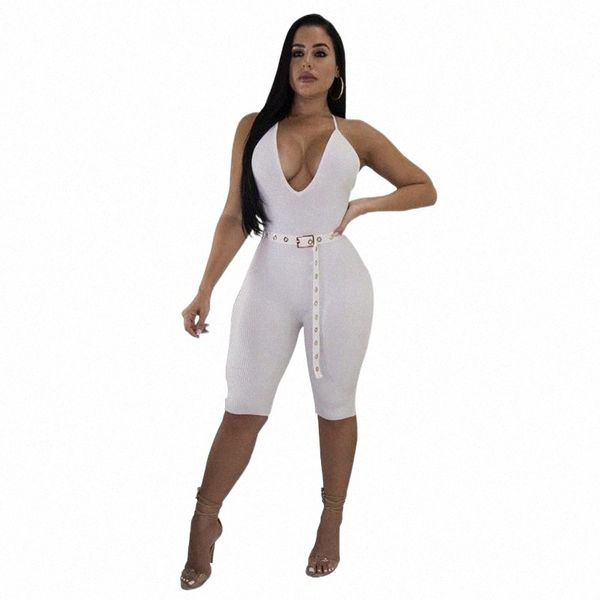

women's jumpsuits & rompers women's jumpsuits & rompers clothes 2021 sling jumpsuit slim fit large size drop 9447#, Black;white