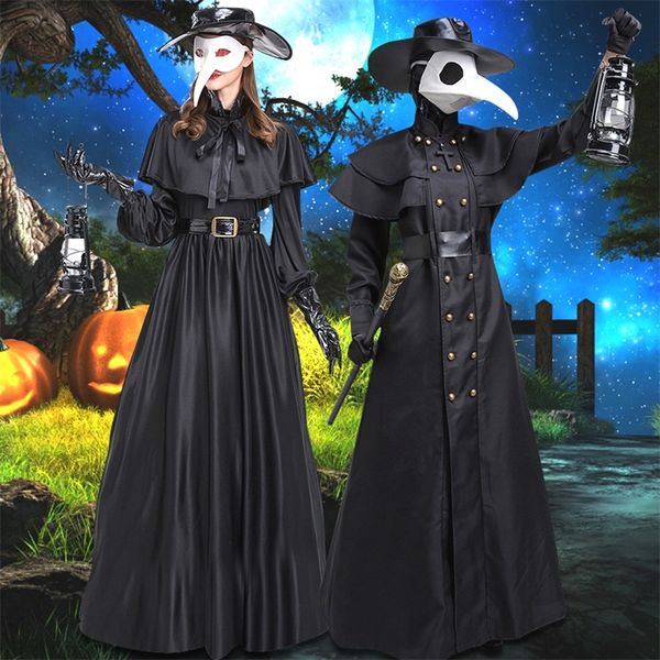 

Other Event Supplies Men Women Plague Doctor Birdman Party Performance Halloween Medieval Punk Cosplay Costume 220829