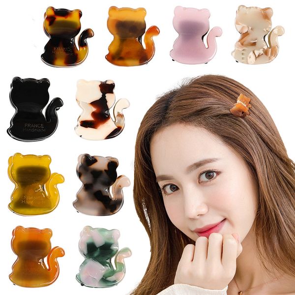 

hair clips claws for women clamps lady small side hair clip style barrette fashion hairpin cute acetate claw bobby pin girs crab headwear, Golden;silver