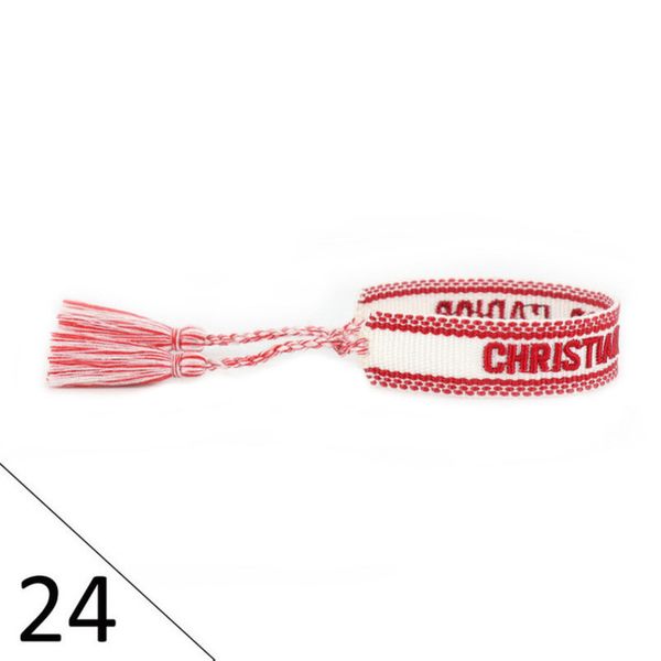 

fashion designers wovens friendship bracelet for luxury brand handmade braided bracelets with tassel print embroidery men bangle code 20-38, Golden;silver