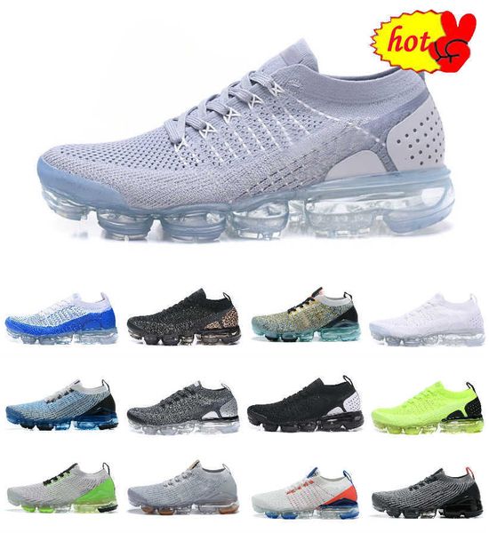 

running shoes 2022 sandals vapores maxes casual shoes airs fly 2.0 knit 3.0 triple black aurora white oreo dark smoke green turquoise crimso