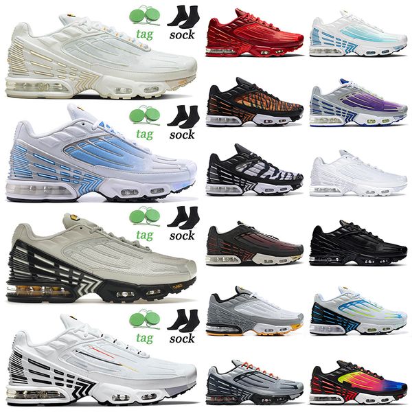

authentic sports running shoes tn 3 tuned iii plus sneakers yellow bone multi white silver blue crimson red purple grey bordeaux rainbow men