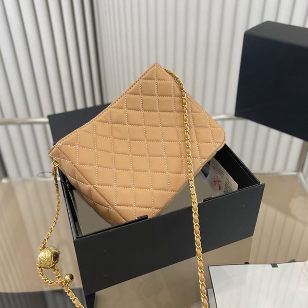 

classic mini quilted calfskin tote bags with crush gold ball matelase chain crossbody shoulder purse large capacity turn lock designer handb