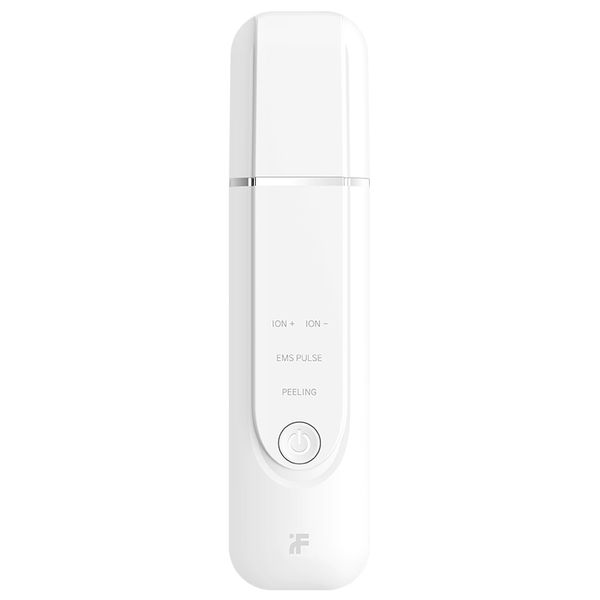 

inface ultrasonic skin care scrubber spatula face massager dead skin blackhead removal ultrasound facial peeling lifting devices white