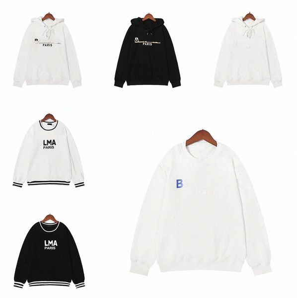 

men's hoodies & sweatshirts designer mens hoodies sweatshirts long sleeve print hooded classic logo letter pattern in autumn winter p6g, Black