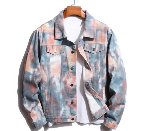 

mens denim jackets slim fit mens jeans jacket cotton outwear coat long sleeve hole male clothing, Black;brown