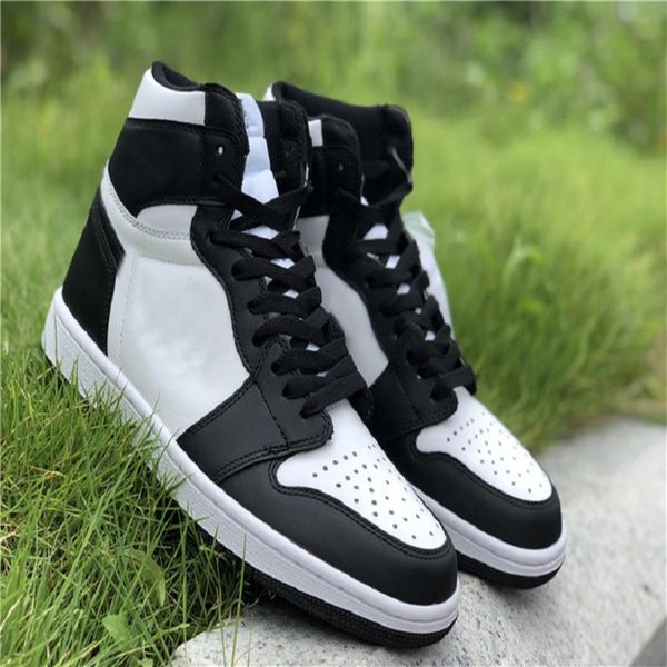 

2021 555088-010 layer leather basketball shoe og high jumpman black white panda toe 1 1s mens sports shoes size 36-47 5280k